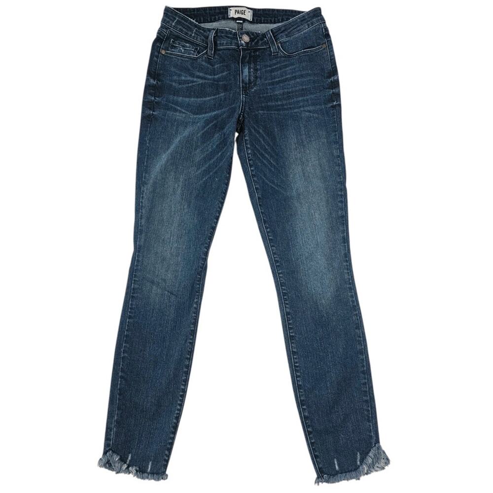 PAIGE Verdugo Ankle Skinny Jeans Tania Distressed Size 27